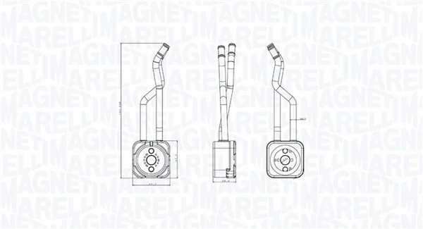 Oil Cooler, engine oil 350300003800