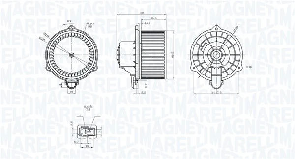 MAGNETI MARELLI 069412367010 Interior Blower