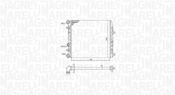 MAGNETI MARELLI 350213184600 Radiator, engine cooling