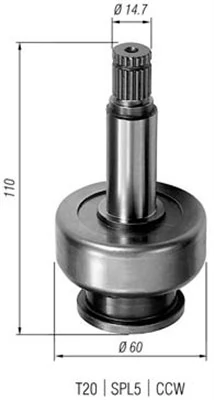 Pinion, starter 940113020285