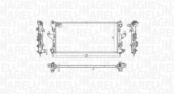 Radiator, engine cooling 350213198200