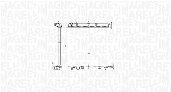 MAGNETI MARELLI 350213819000 Radiator, engine cooling