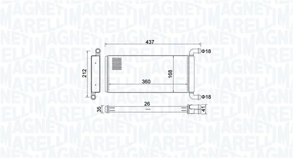 Heat Exchanger, interior heating 350218451000