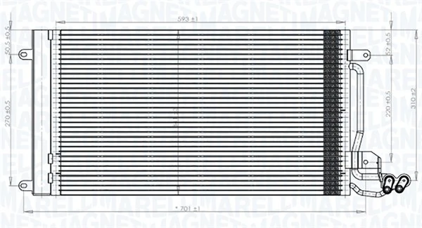 Condenser, air conditioning 350203821000
