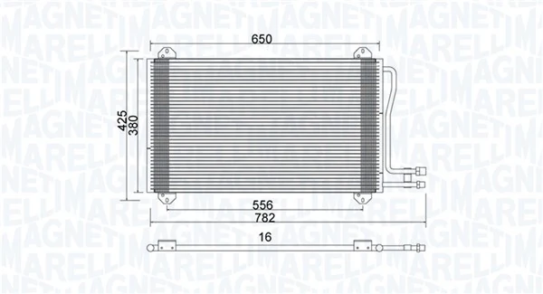 Condenser, air conditioning 350203913000