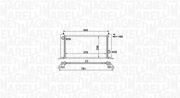 MAGNETI MARELLI 350213194500 Radiator, engine cooling