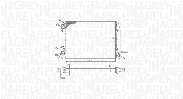 MAGNETI MARELLI 350213188800 Radiator, engine cooling