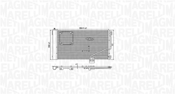 MAGNETI MARELLI 350203946000 Condenser, air conditioning