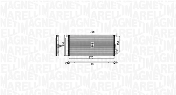 Condenser, air conditioning 350203807000