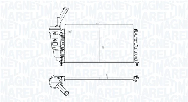 MAGNETI MARELLI 350213161000 Radiator, engine cooling