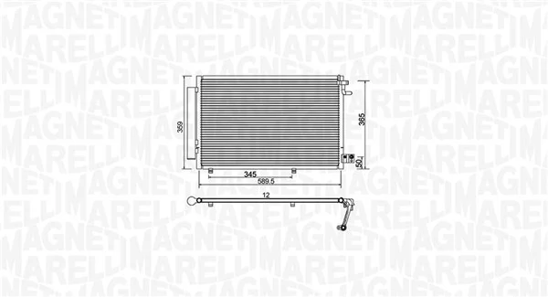 Condenser, air conditioning 350203930000
