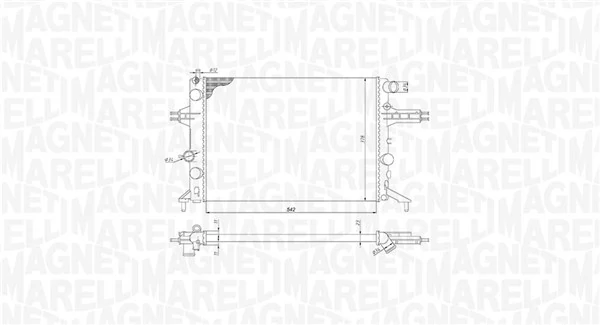 Radiator, engine cooling 350213192400