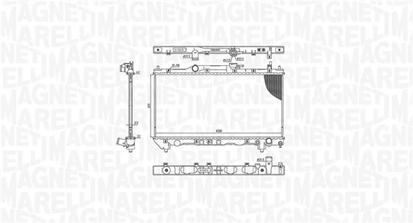 MAGNETI MARELLI 350213201100 Radiator, engine cooling