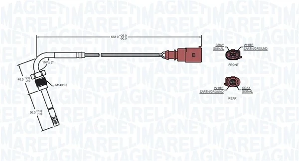 Sensor, temp. gas escape 172000063010