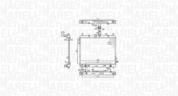 MAGNETI MARELLI 350213197700 Radiator, engine cooling