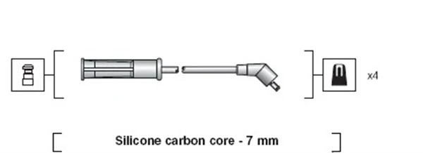 MAGNETI MARELLI 941318111002 Ignition Cable Kit