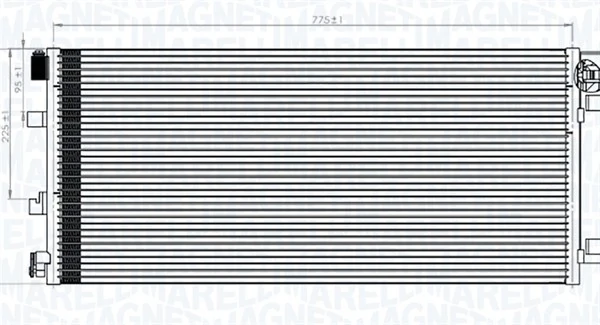 Condenser, air conditioning 350203787000