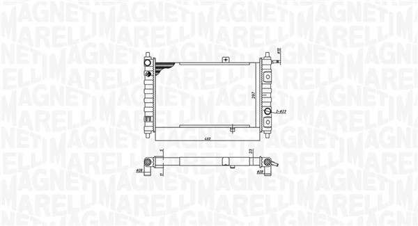MAGNETI MARELLI 350213188200 Radiator, engine cooling