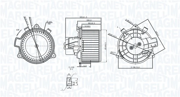 MAGNETI MARELLI 069412375010 Interior Blower