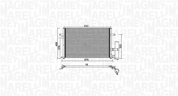 MAGNETI MARELLI 350203912000 Condenser, air conditioning