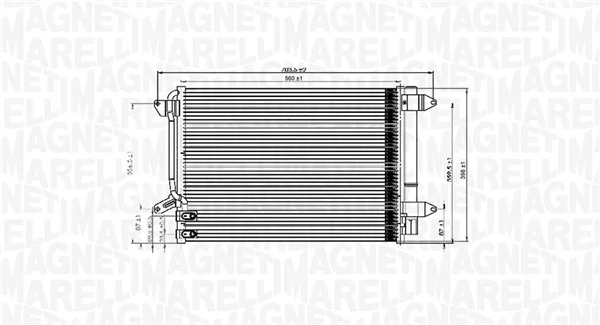 Condenser, air conditioning 350203845000