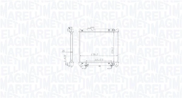 Radiator, engine cooling 350213213800