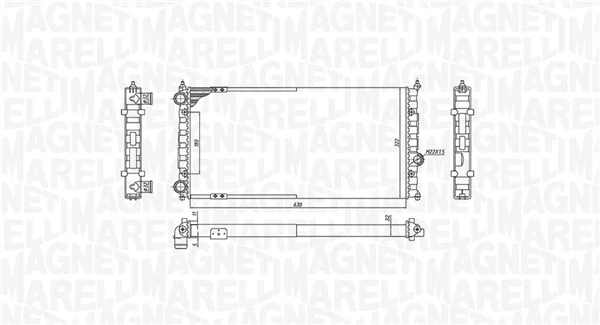 MAGNETI MARELLI 350213187800 Radiator, engine cooling