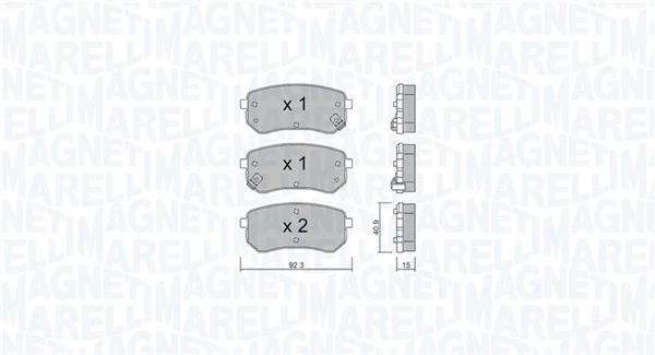 Brake Pad Set, disc brake 363916061004