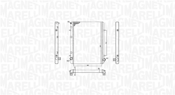 Radiator, engine cooling 350213195900