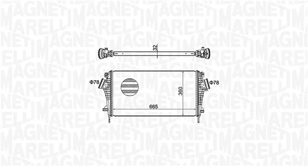 MAGNETI MARELLI 351319204440 Charge Air Cooler