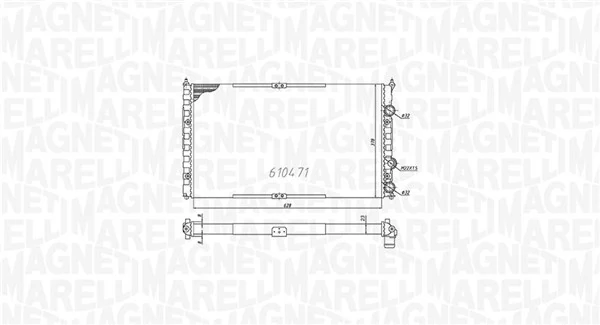 MAGNETI MARELLI 350213842000 Radiator, engine cooling