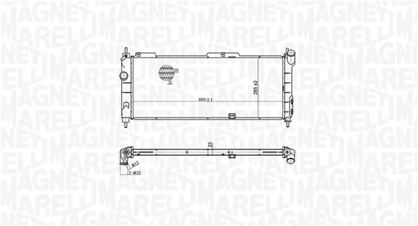 MAGNETI MARELLI 350213175300 Radiator, engine cooling