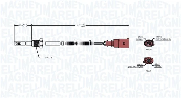 MAGNETI MARELLI 172000029010 Sensor, exhaust gas temperature