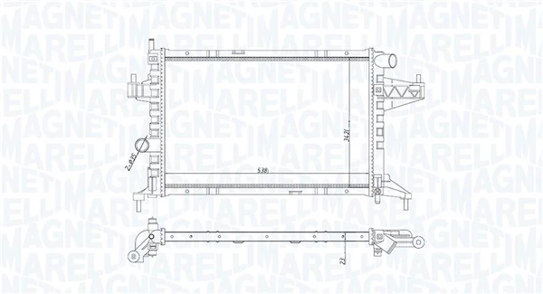 MAGNETI MARELLI 350213191600 Radiator, engine cooling