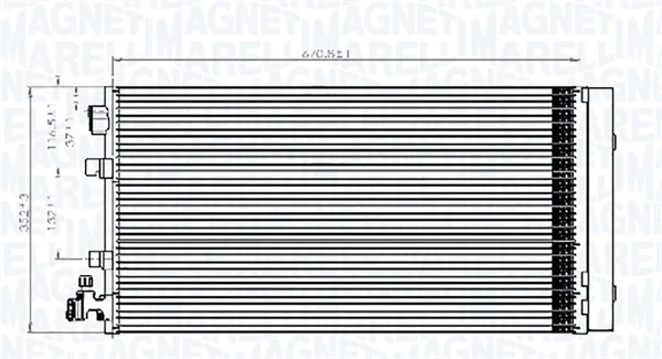 Condenser, air conditioning 350203826000