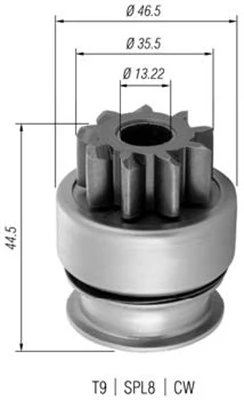 Pinion, starter 940113020369