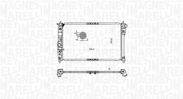 MAGNETI MARELLI 350213175600 Radiator, engine cooling