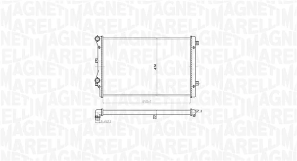 Radiator, engine cooling 350213852000