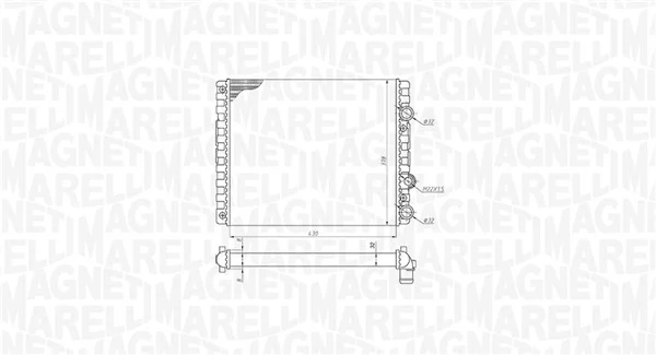 MAGNETI MARELLI 350213192900 Radiator, engine cooling