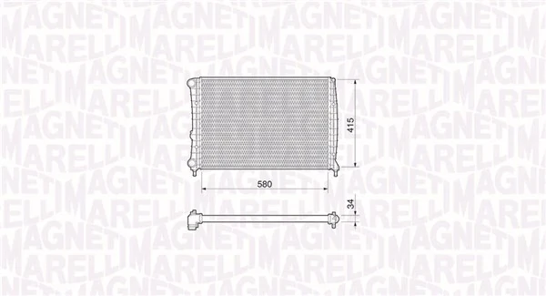 MAGNETI MARELLI 350213194000 Radiator, engine cooling