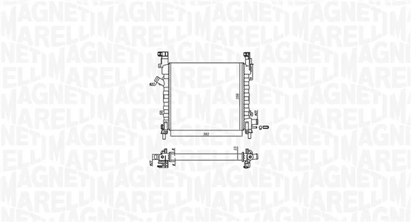 MAGNETI MARELLI 350213924000 Radiator, engine cooling