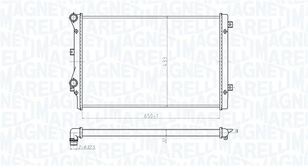 Radiator, engine cooling 350213852000