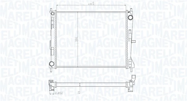 Radiator, engine cooling 350213165300