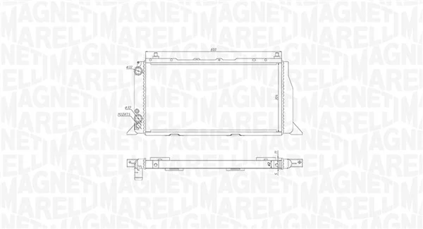 Radiator, engine cooling 350213406000