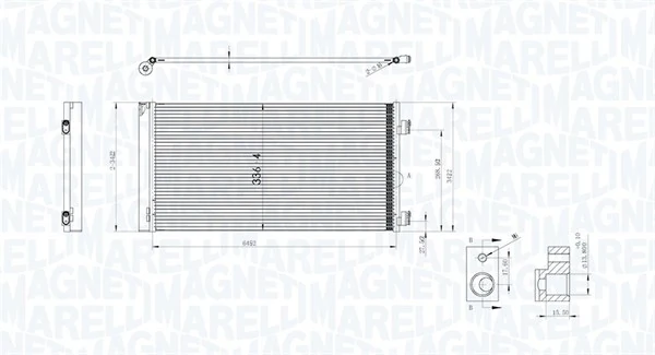 Condenser, air conditioning 350203747000