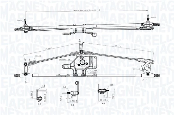 MAGNETI MARELLI 085570718010 Wiper Linkage