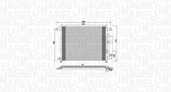 Condenser, air conditioning 350203943000
