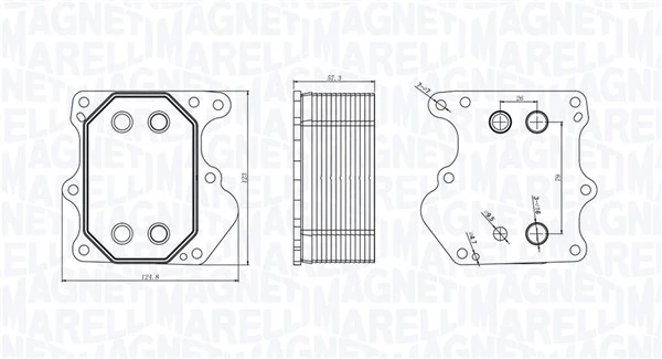 Oil Cooler, engine oil 350300000500