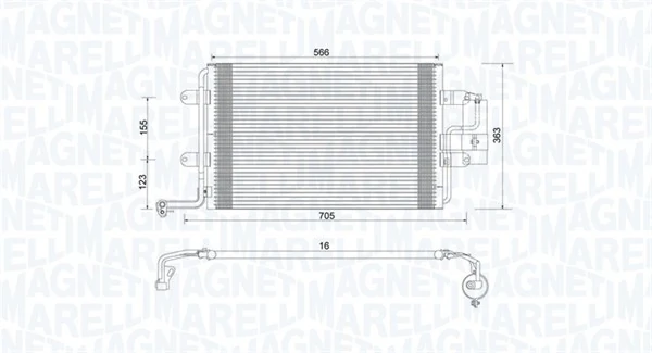 Condenser, air conditioning 350203735000