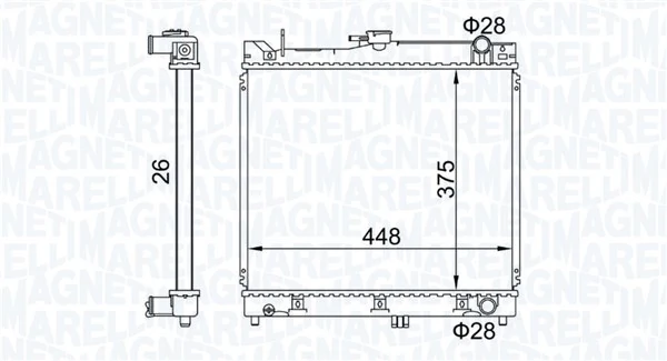 Radiator, engine cooling 350213192700